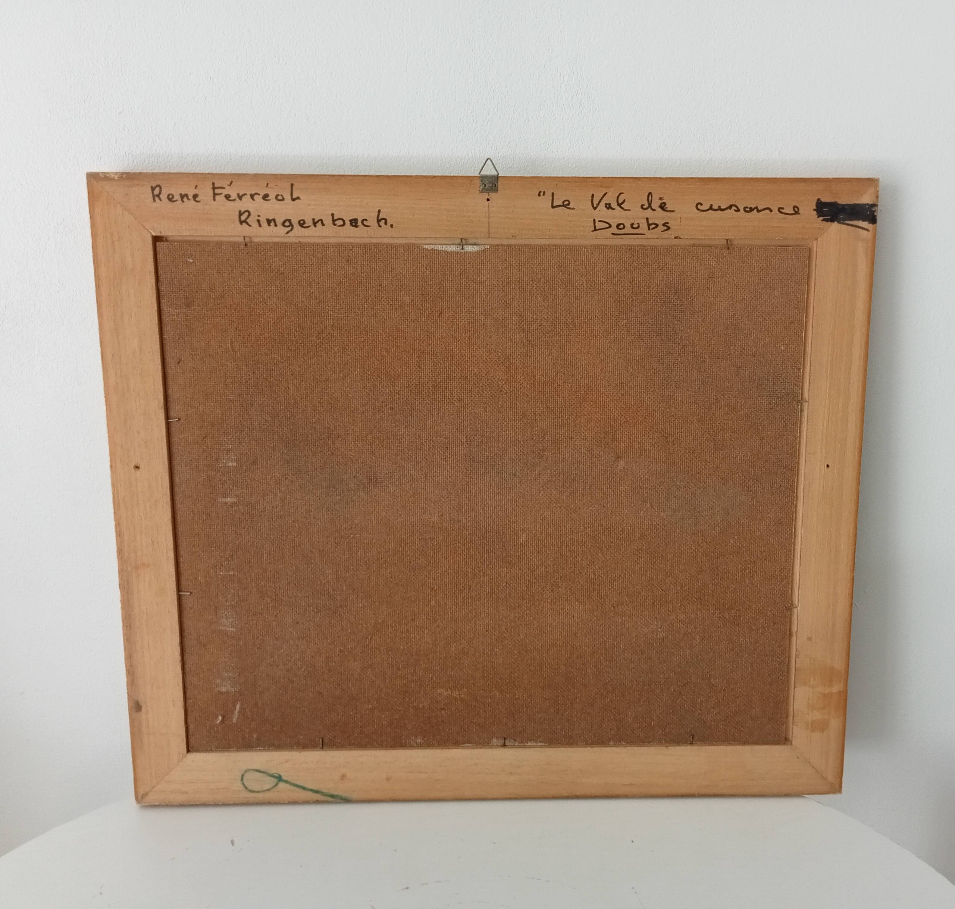 Oil painting by René Férréol Ringenbach "Val de Cusance"