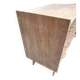 Commode 3 tiroirs pieds compas bois brut