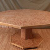Table de salle a manger en placage de marbre