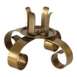 Ystad Metall brass candlestick – Sweden, 1960s