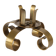 Ystad Metall brass candlestick – Sweden, 1960s