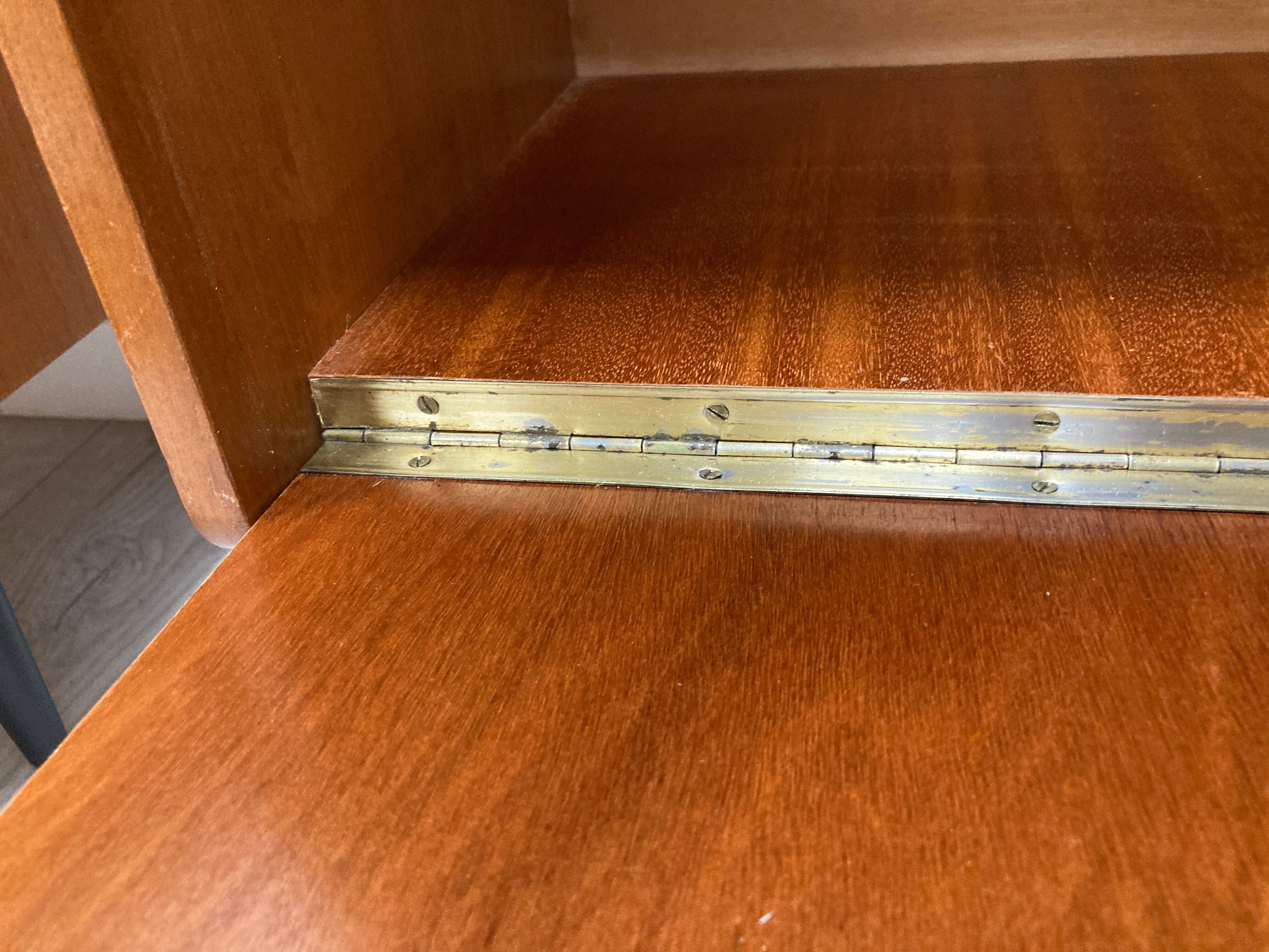 Pair of 1960s bedside tables compass feet