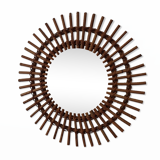 Rattan mirror 46cm