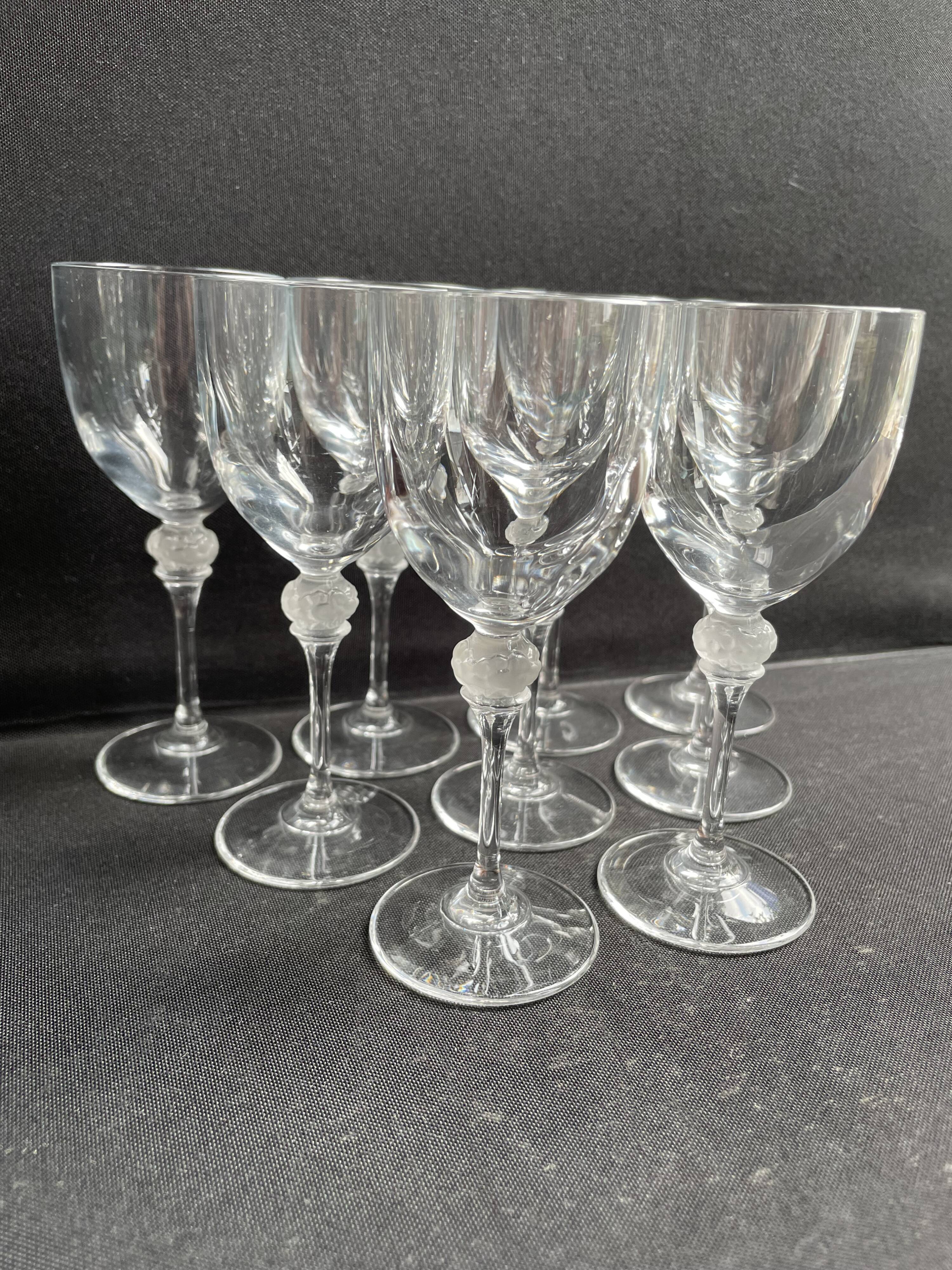 9 crystal port glasses – Lalique taste