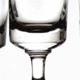 5 old glasses on foot thick background trompe l'oeil bistrot