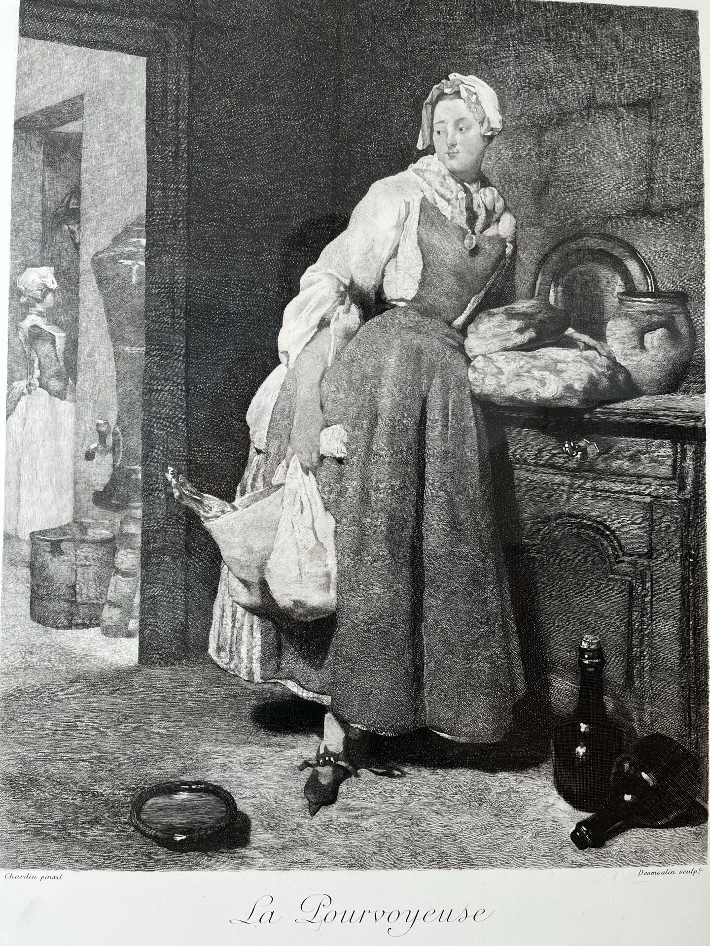 The Provider of Chardin, etching Louvre