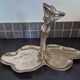 Display stand, cup, pocket tray in silver-plated bronze - Art Nouveau period