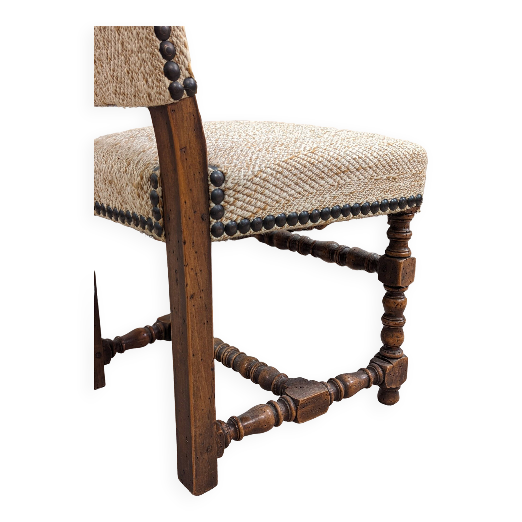 Ensemble de 10 chaises de style louis XIII