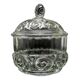 Sugar bowl, postmodern new look, pressed glass, Poland, 1970s