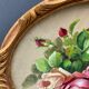 Aquarelle sur papier par A.Euget Barry bouquet de fleurs cadre dore