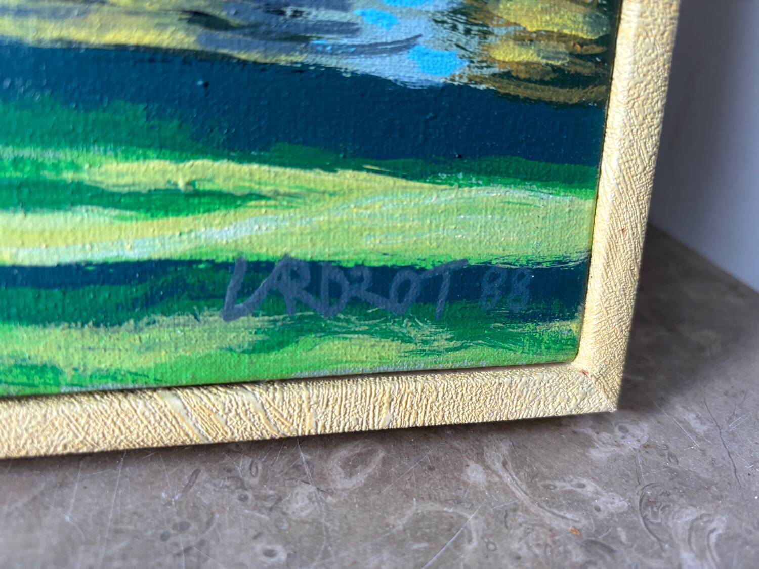 Signed landscape from 1988