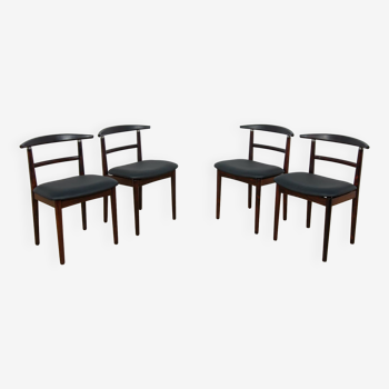 Rosewood Dining Chairs by Helge Sibast & Børge Rammerskov, Denmark, 1960s, Set of 4