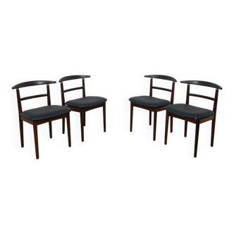 Chaises de Salle à Manger en Palissandre par Helge Sibast & Børge Rammerskov, Danemark, 1960s, Set de 4