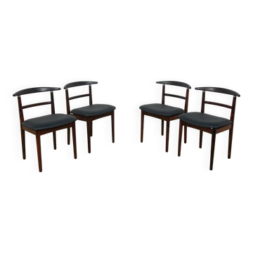 Chaises de Salle à Manger en Palissandre par Helge Sibast & Børge Rammerskov, Danemark, 1960s, Set de 4
