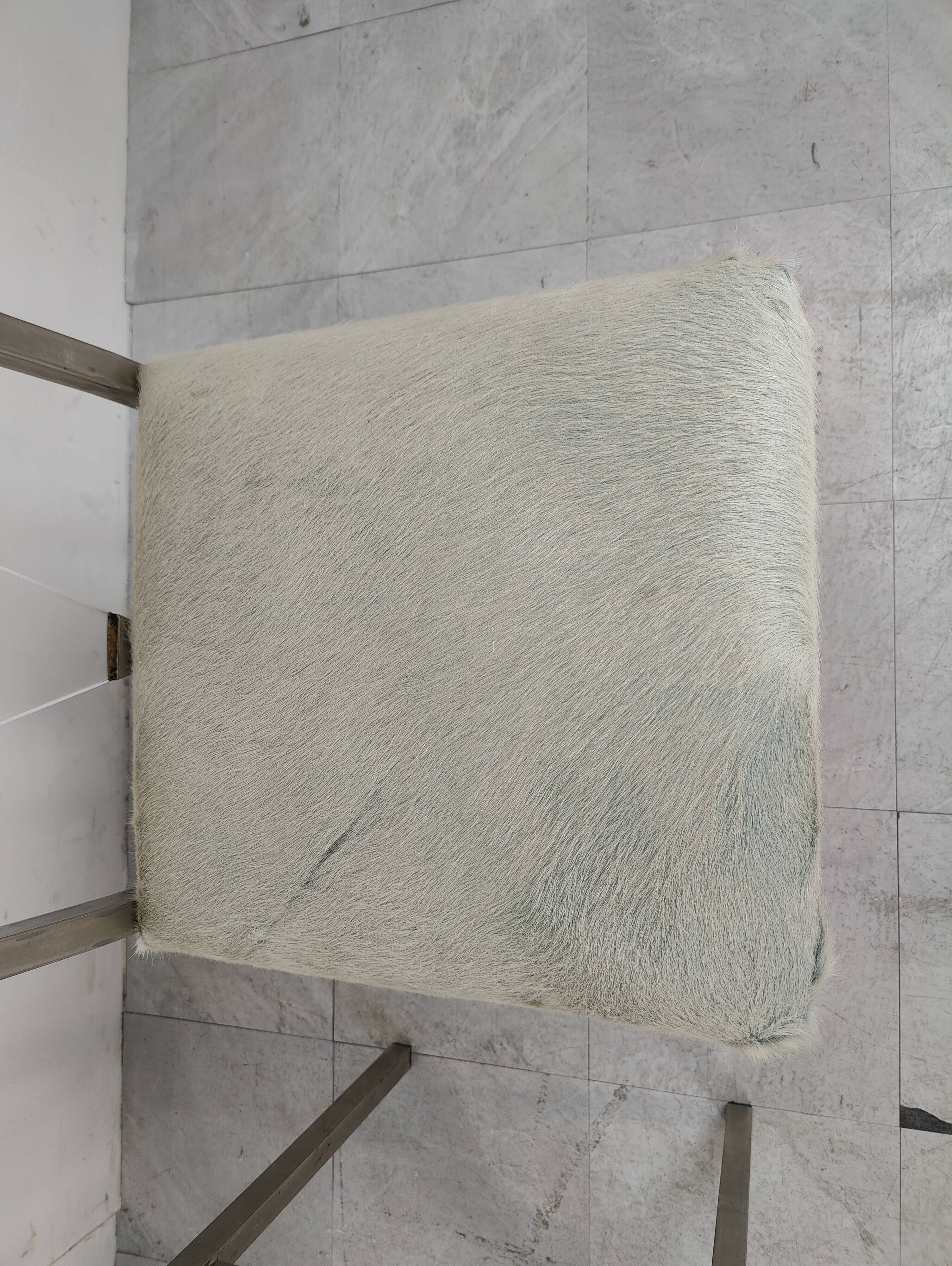 Metal and lucite dining chairs by Belgochrom, 1970s