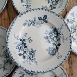 Set of 6 Terre de Fer plates, Acacia model