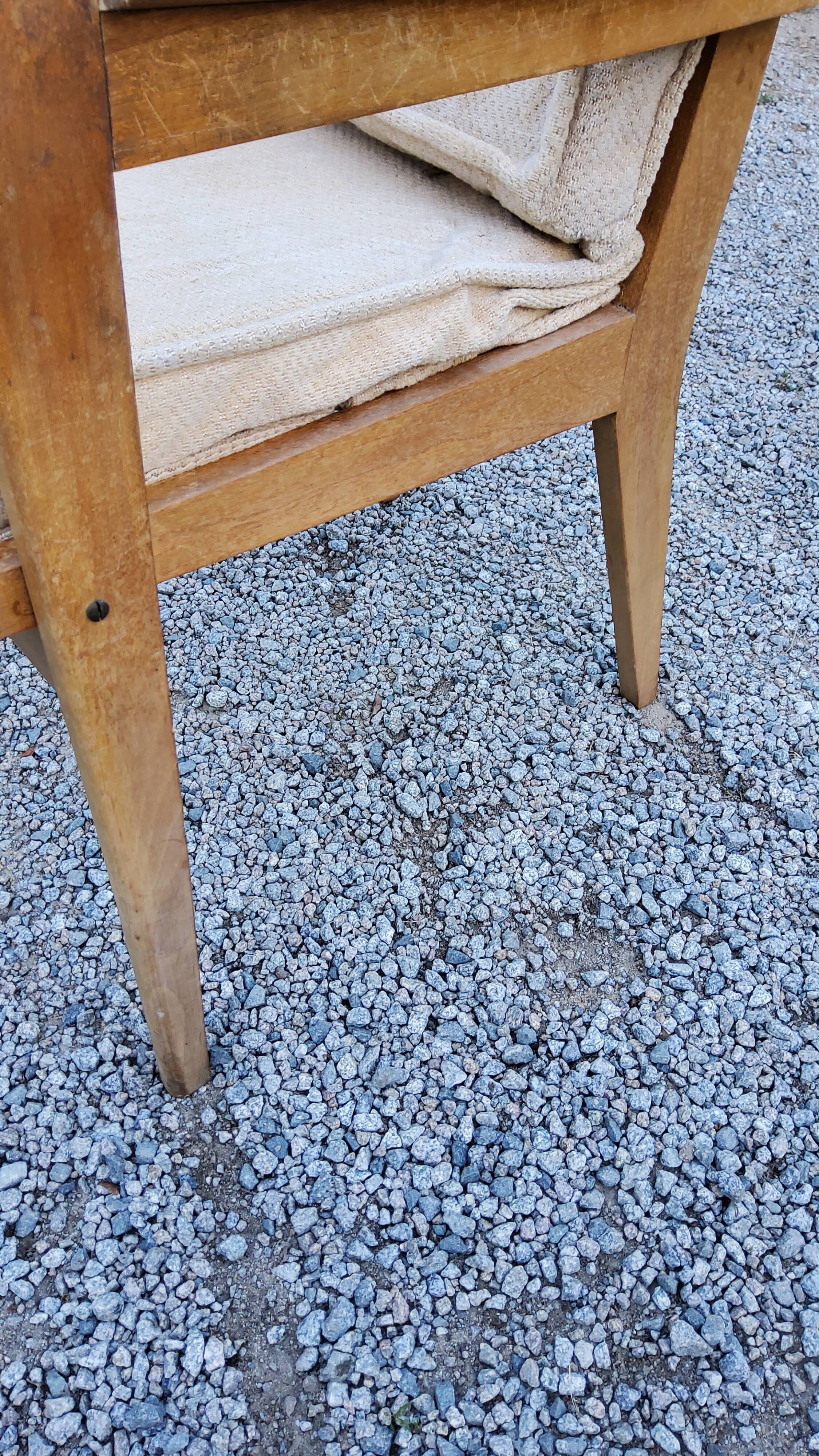 Pair of armchairs from the 50s free-span in blond beech