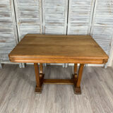 Art Deco oak table with extension 1920