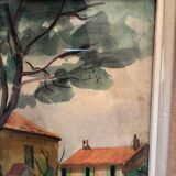Village house landscape 20th century