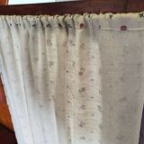 Rustic Wardrobe in Fir with Curtains