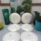 Lots of 6 flat plates model embrun, with floral motifs. Stamped Salins France