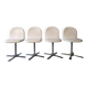 Chaises pivotantes skai blanc