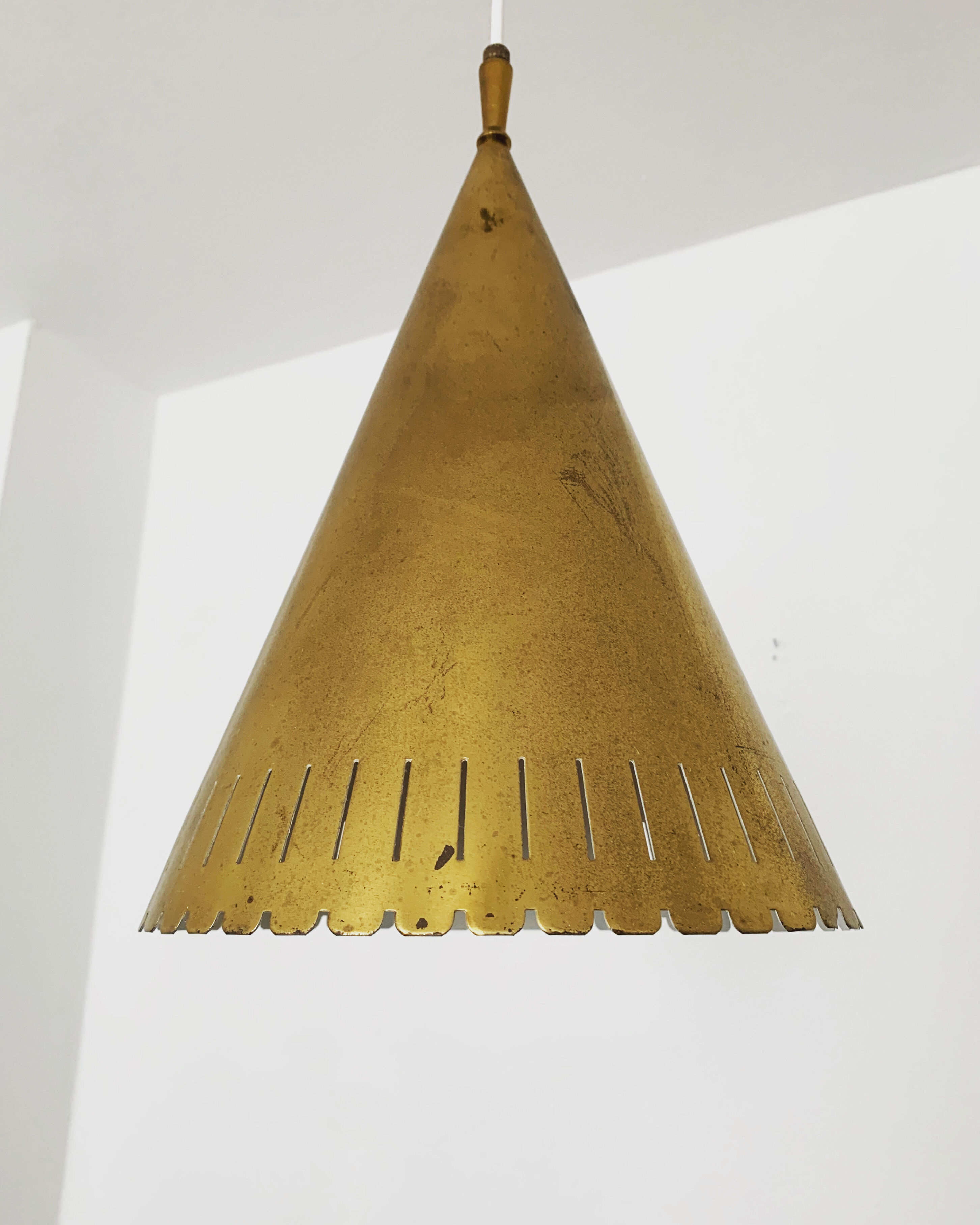 Swedish Mid-Century Modern brass pendant lamp
