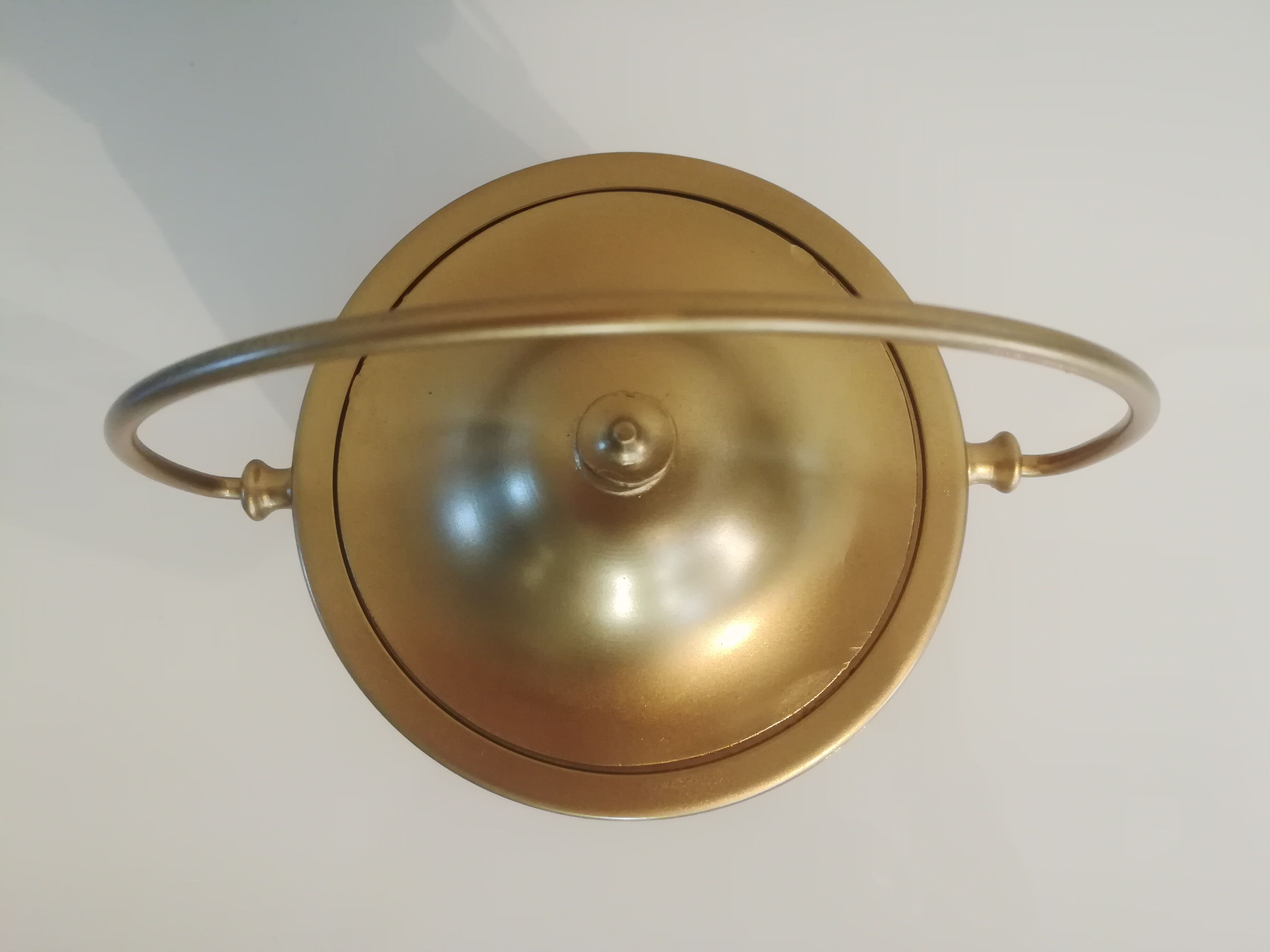 Legras biscuit bucket in glass paste Ruby series