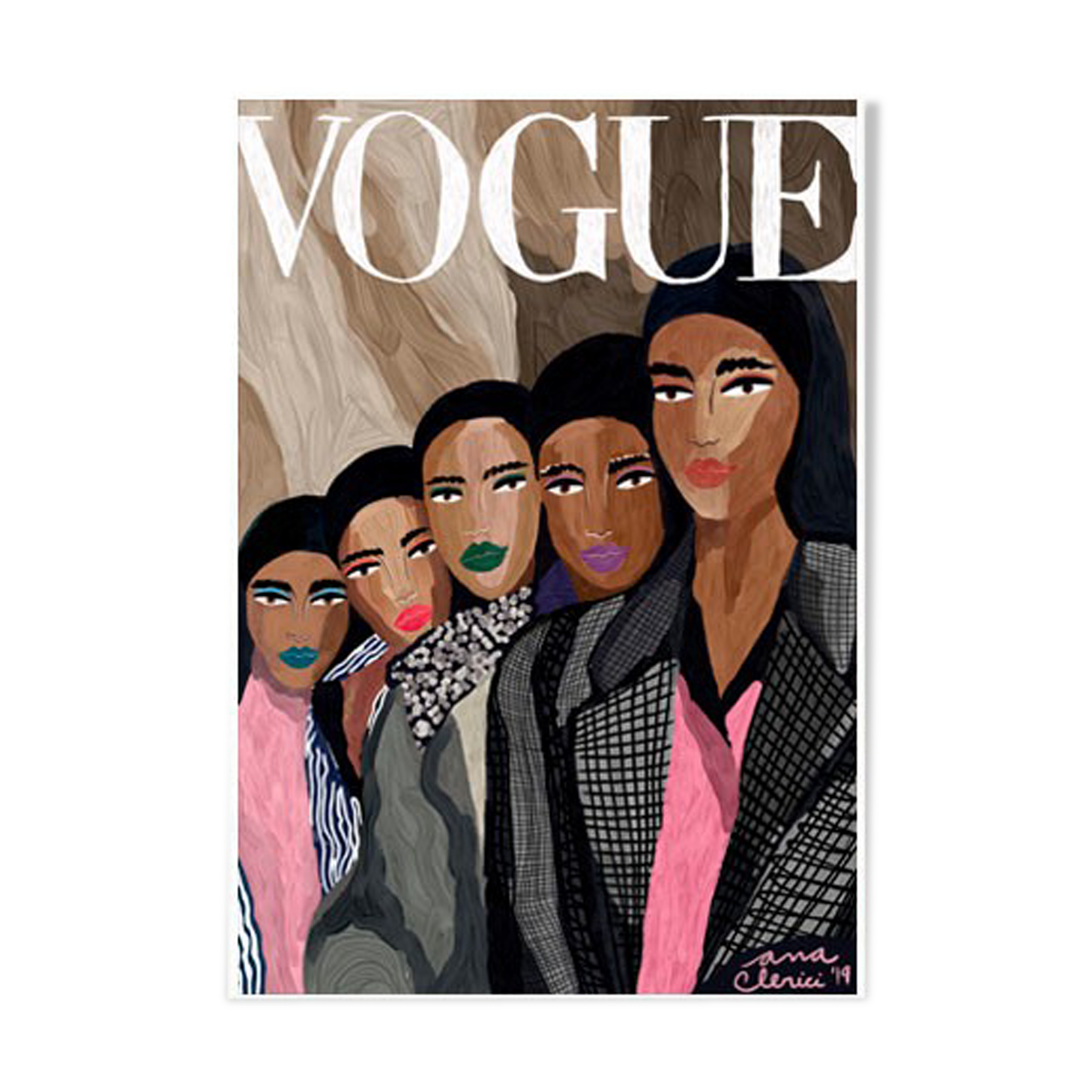 "Vogue Cover - Arab Guirls" 30x42cm