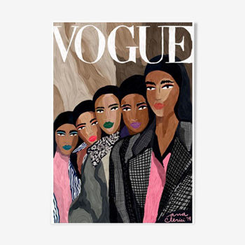 "Vogue Cover - Arab Guirls" 30x42cm