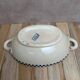 Iron Earth vegetable dish Salins model Old Checkerboard