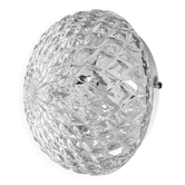 Vintage Glass Wall or Ceiling Light, 1970s