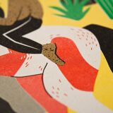 Indian printed in risography
