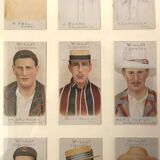 Table illustrations cricket players 30s