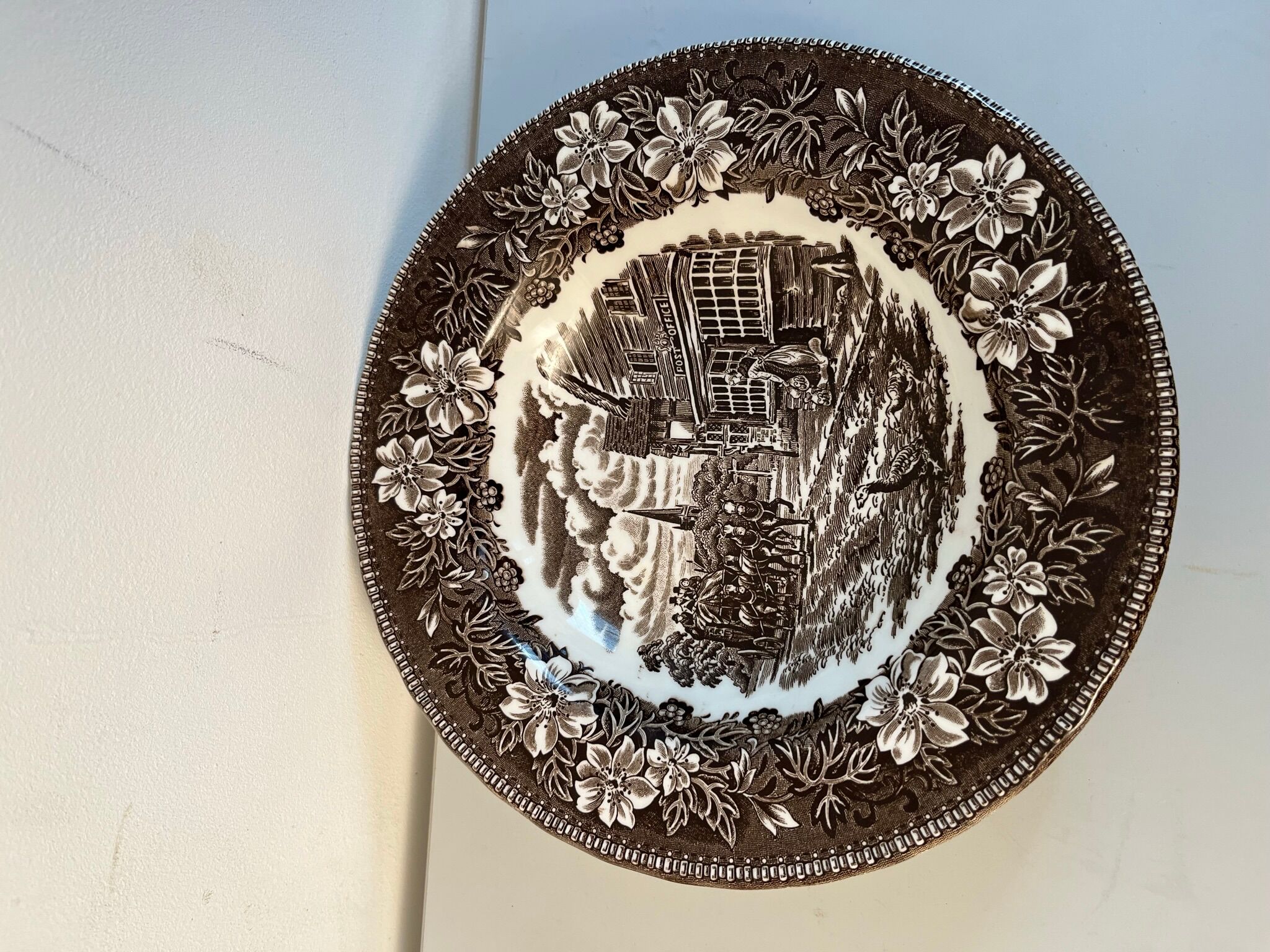 2 vintage Royal Tudor Staffordshire England hollow plates