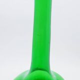 Grand vase à bourgeons en verre vert