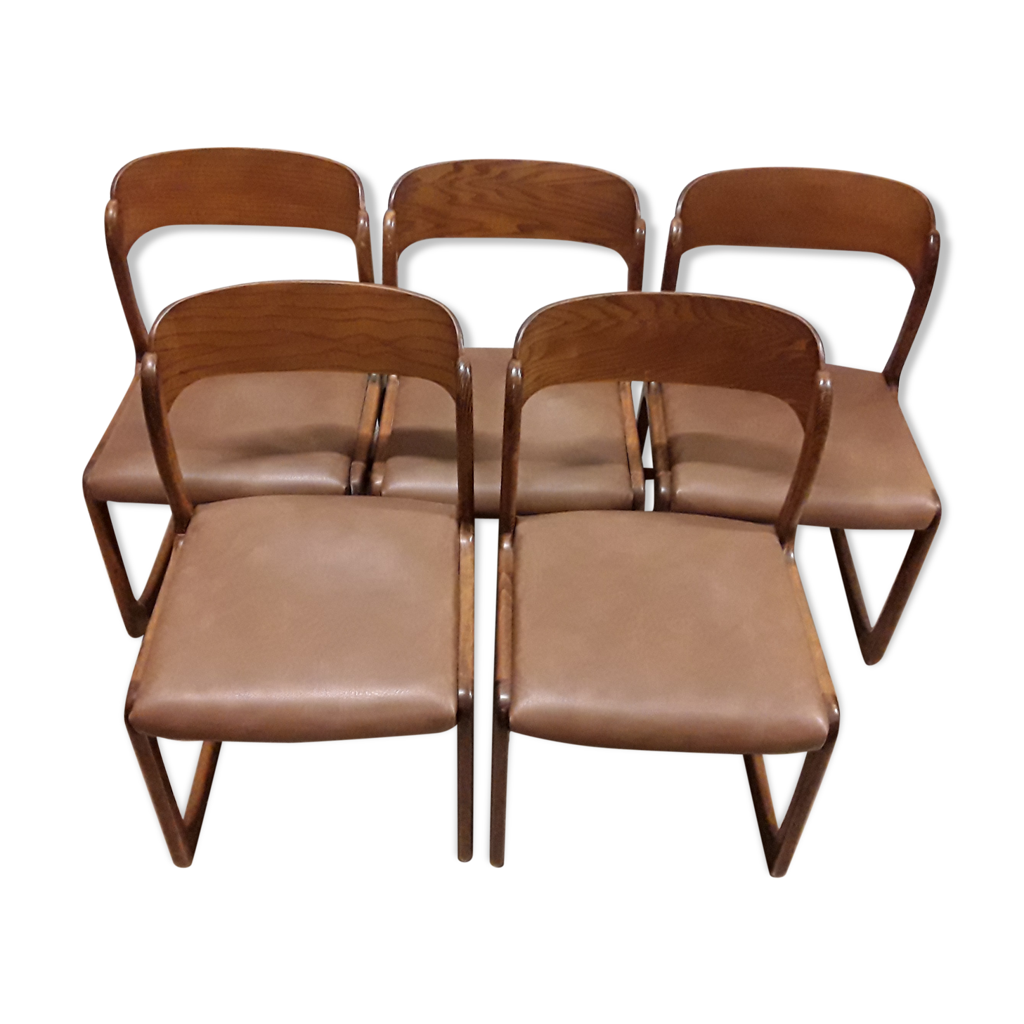 Following 5 chairs "sled" Baumann