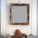 Golden and lacquered mirror 81x75cm