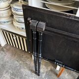 Napoleon III folding table in blackened wood 72 x 54 cm