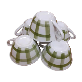 Vichy coffee cups