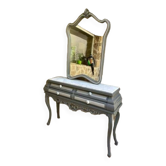 Baroque marble mirror console