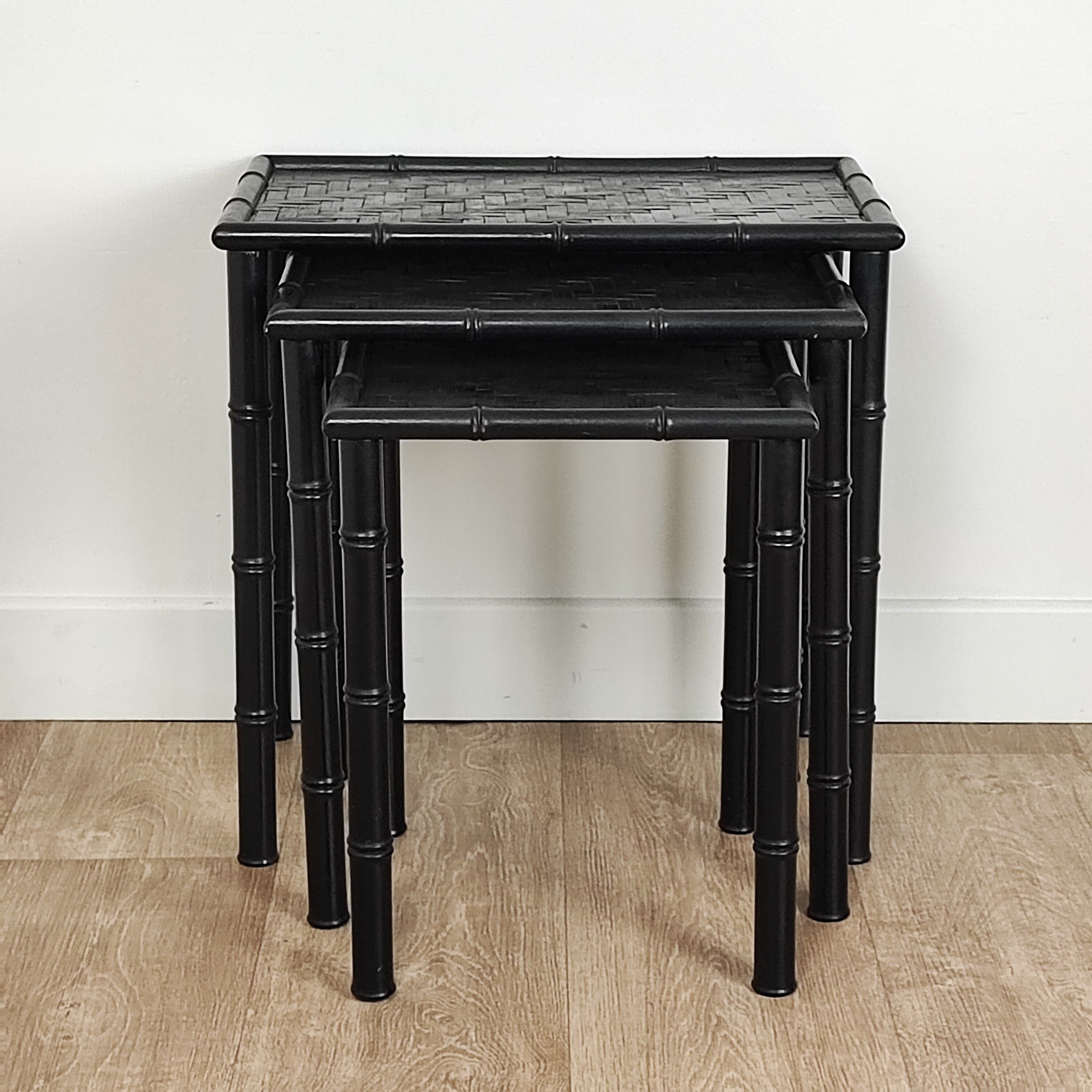 Bamboo nesting tables