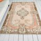 Geometric Handknotted Wool Rug