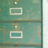 Metal green industrial clamshell furniture