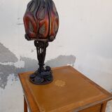 Old side table in merisier stamped
