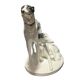 Sculpture representing two ceramic dogs