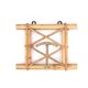 Rattan and metal coat rack, 1950s