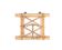Rattan and metal coat rack, 1950s