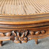 Shepherdess canned in walnut louis xv style