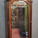Parisian mirrored armoire in Louis XVI style in rosewood and elm burl